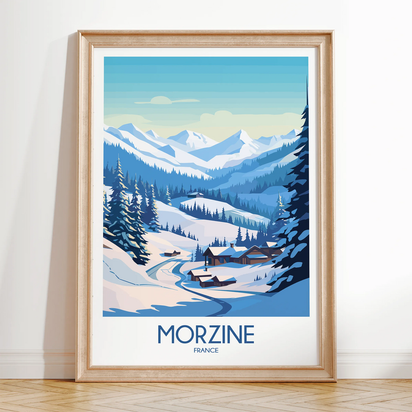Morzine Vintage Style Print