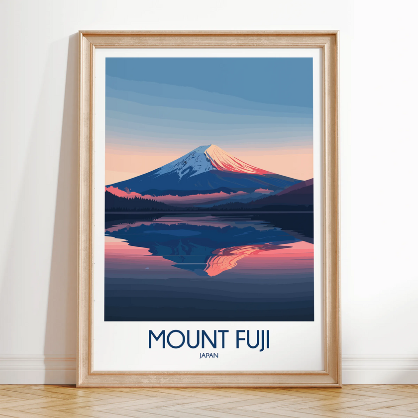 Mount Fuji Destination Art Gift