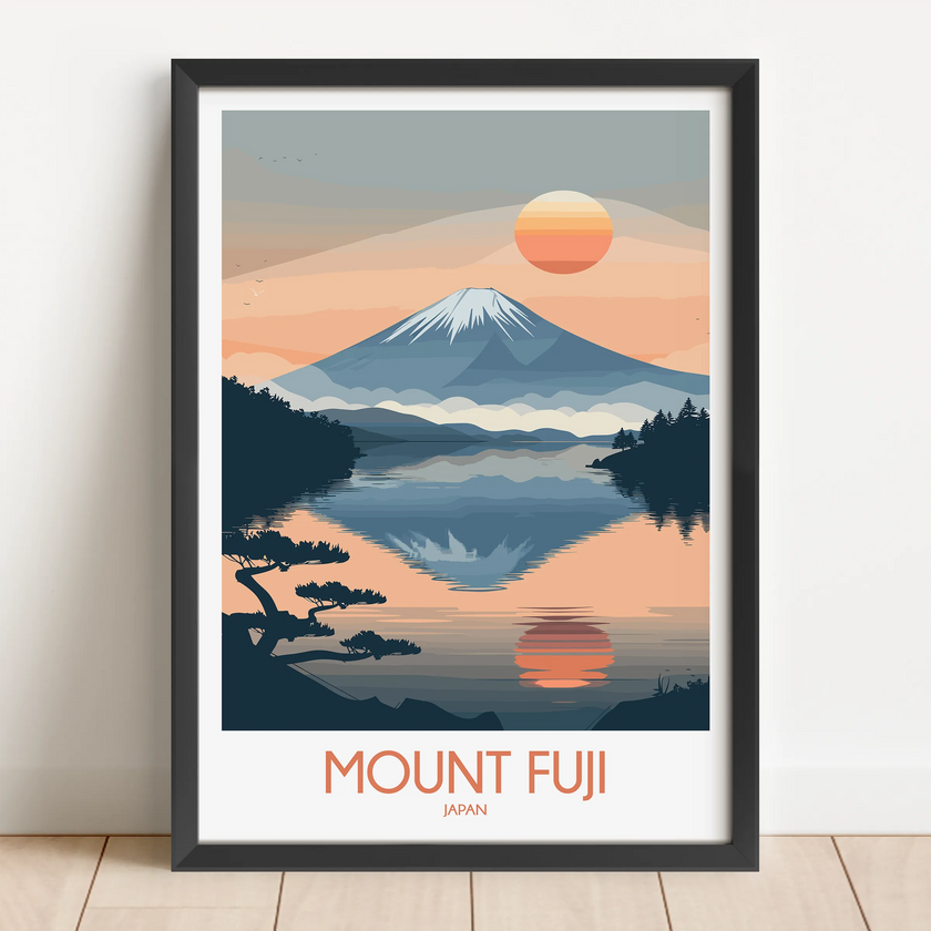 Mount Fuji Home Office Decor