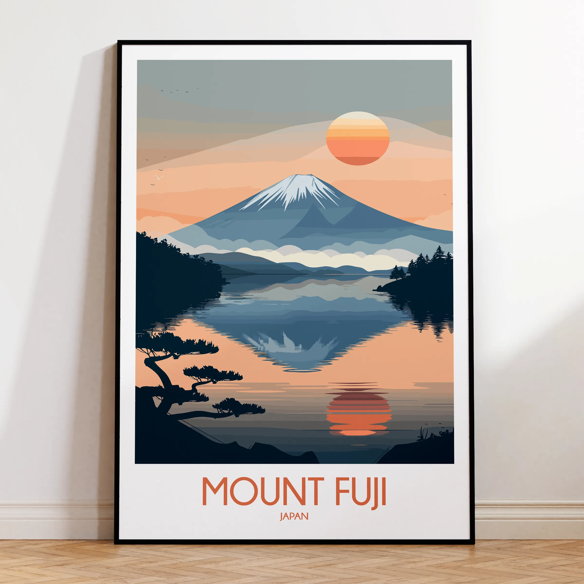 Mount Fuji Minimalist Wall Art