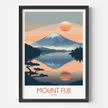 Mount Fuji Modern Travel Poster