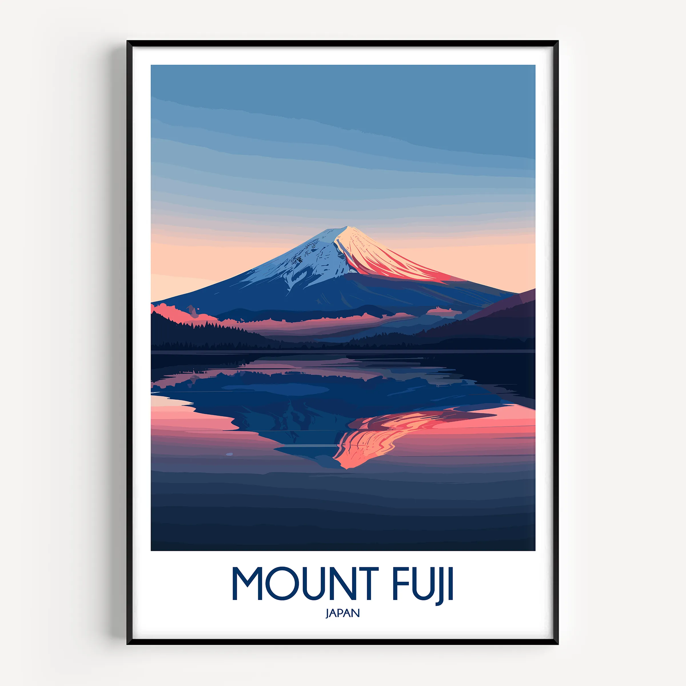 Mount Fuji Scenic Landscape Art