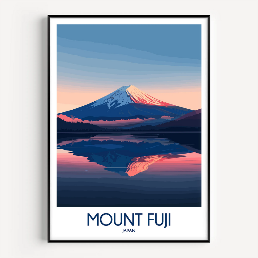 Mount Fuji Scenic Landscape Art