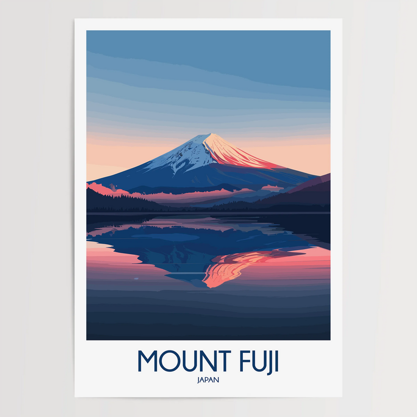 Mount Fuji Souvenir Poster Print