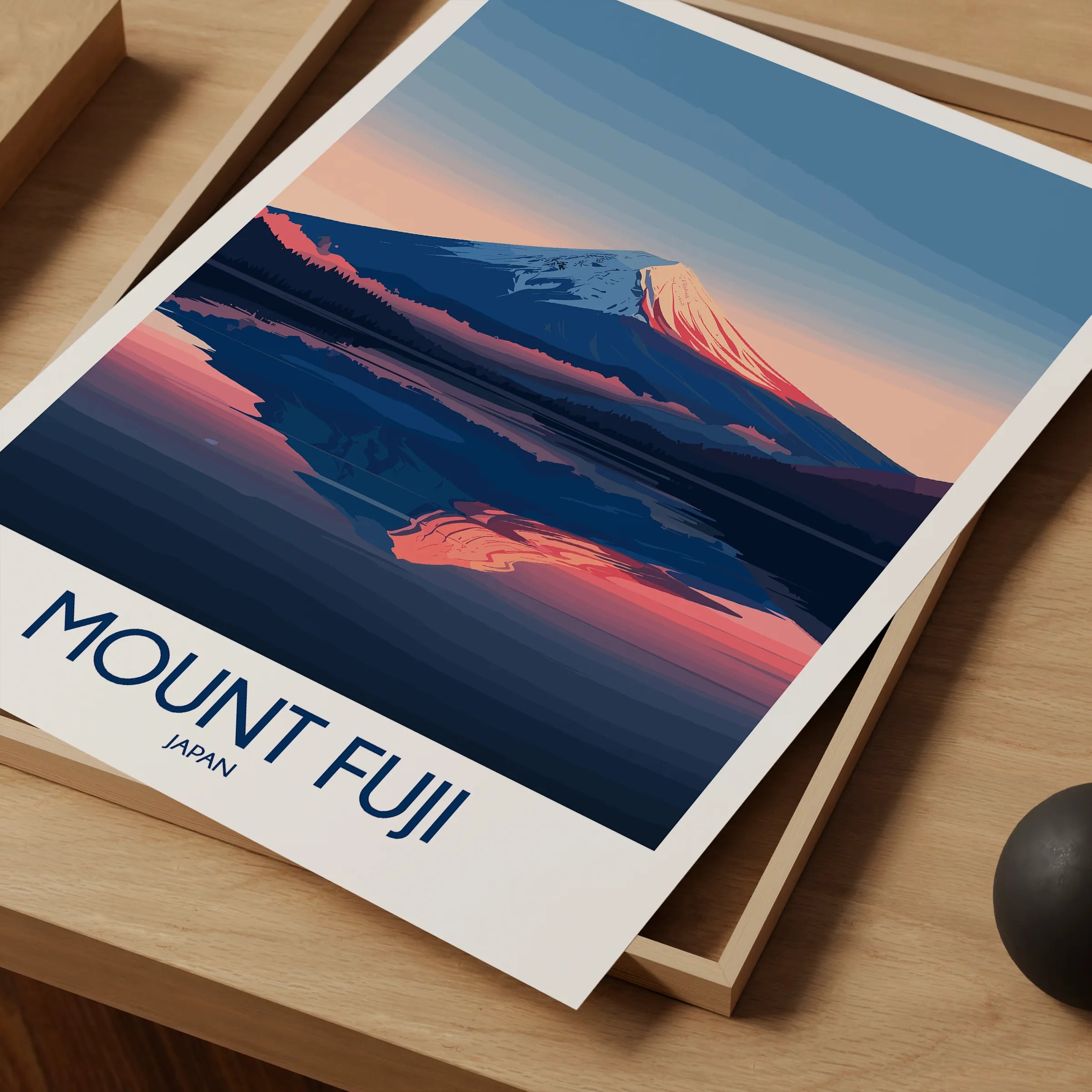 Mount Fuji Vintage Style Print