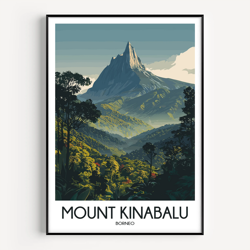Mount Kinabalu Destination Art Gift