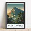 Mount Kinabalu Scenic Landscape Art