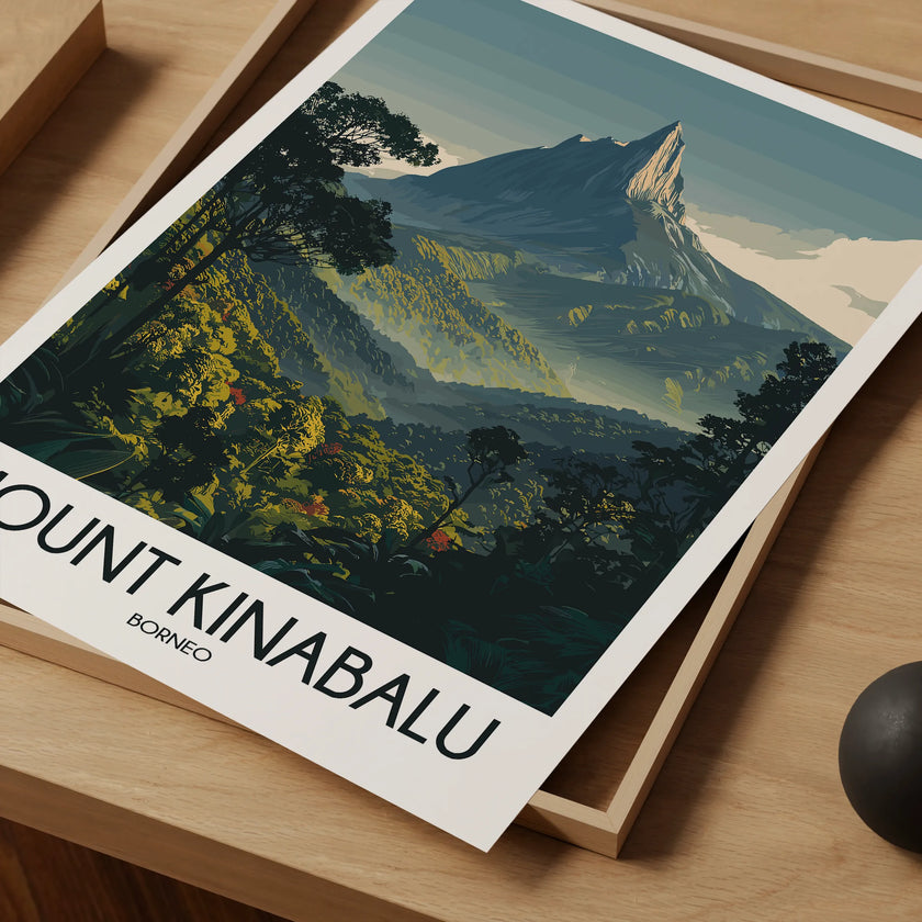 Mount Kinabalu Souvenir Poster Print
