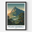 Mount Kinabalu Souvenir Poster Print