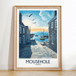 Mousehole Retro Travel Illustration