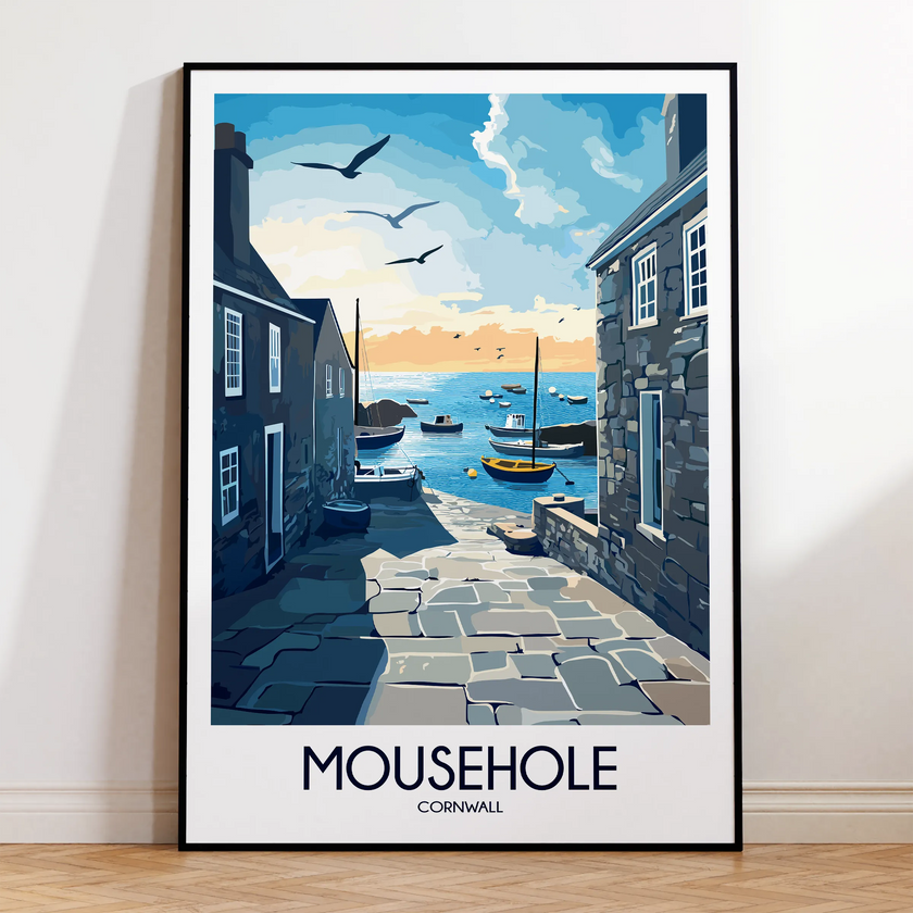 Mousehole Souvenir Poster Print