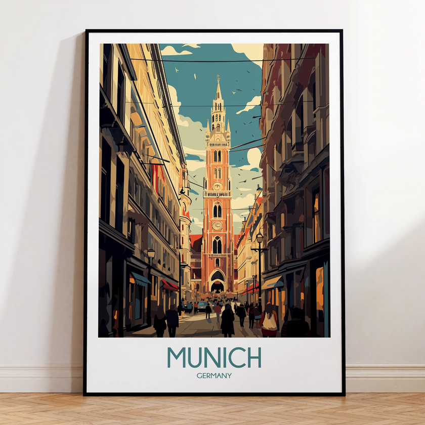 Munich Modern Travel Poster
