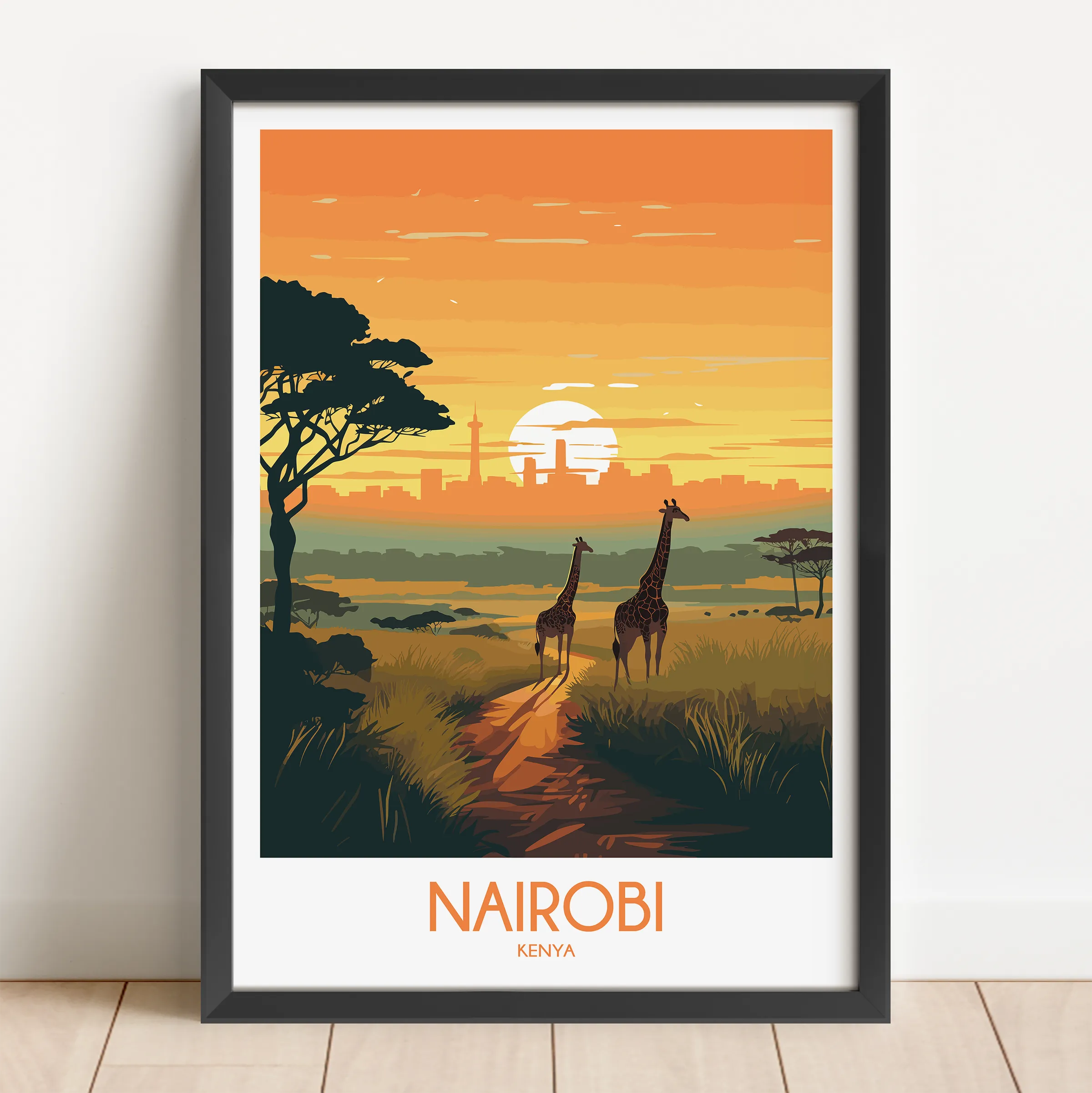 Nairobi Minimalist Wall Art