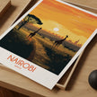 Nairobi Retro Travel Illustration