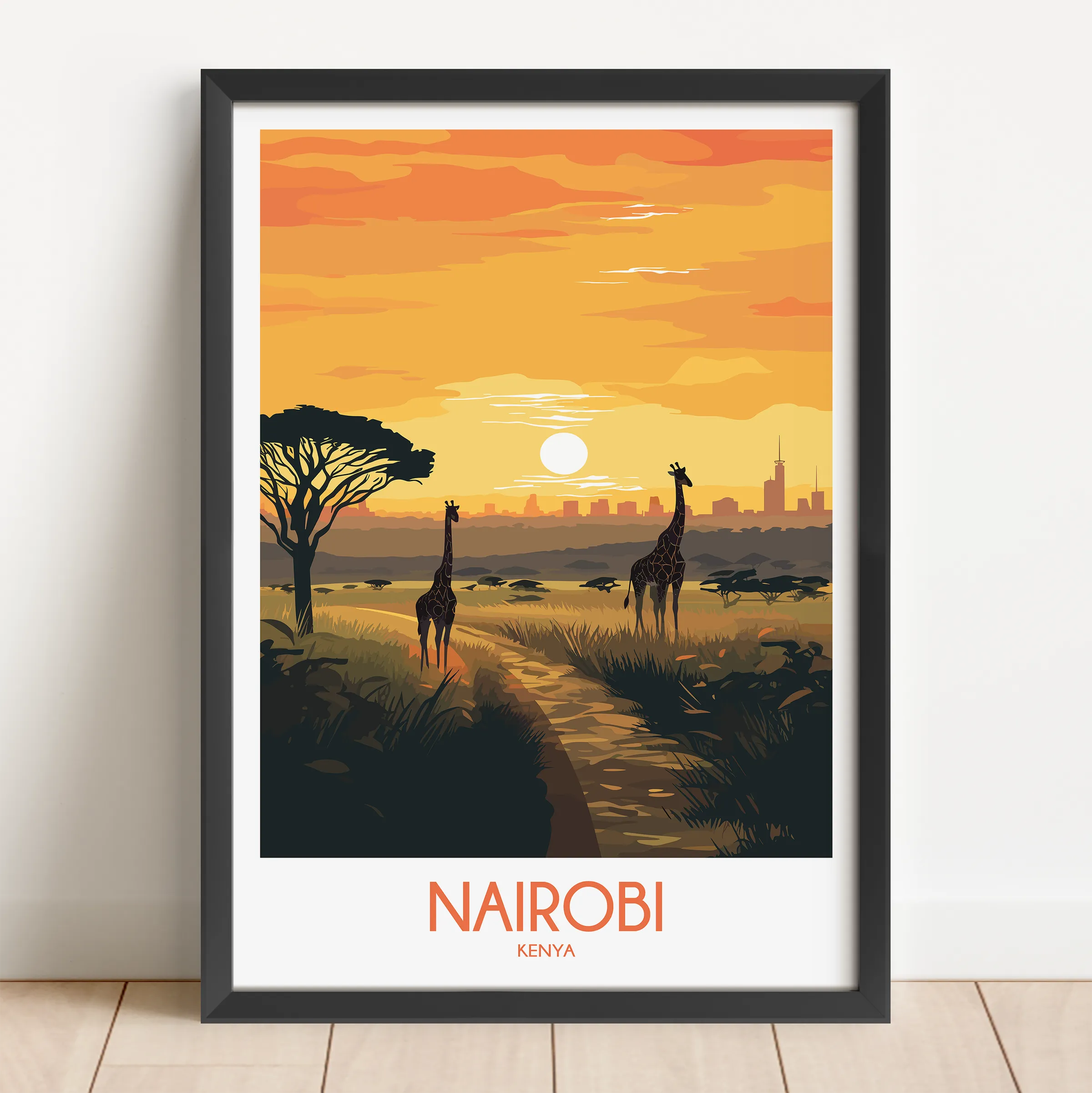 Nairobi Scenic Landscape Art