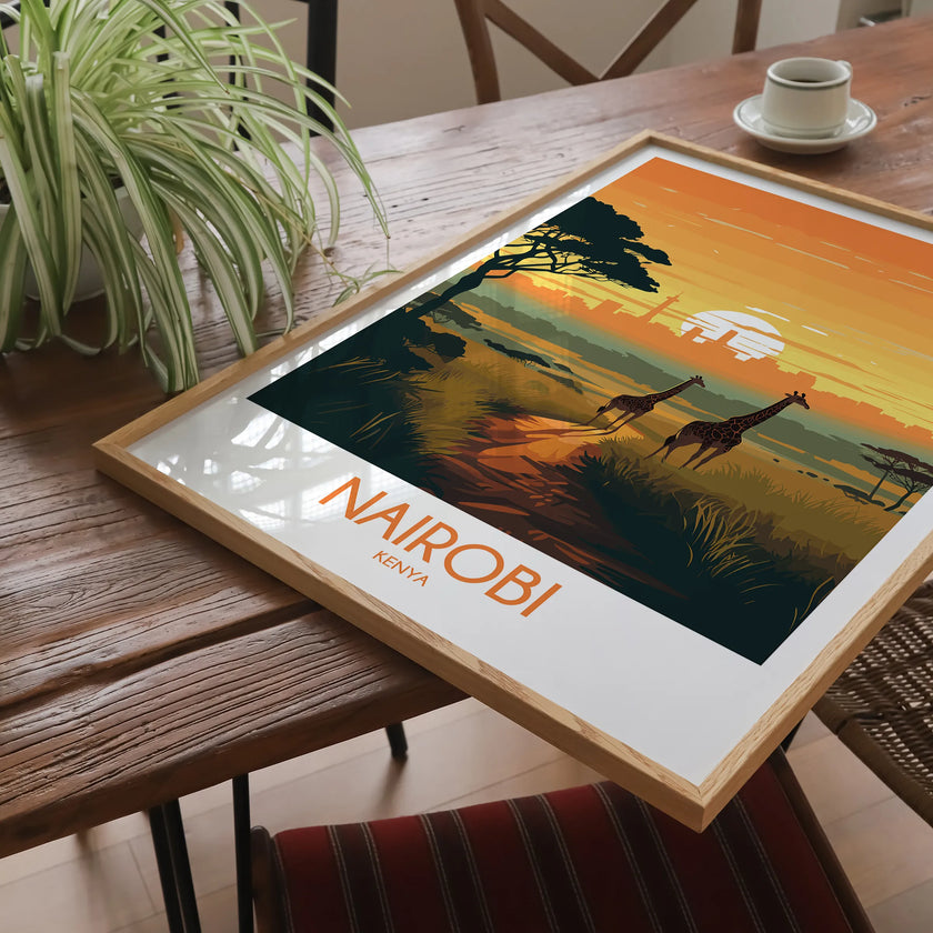 Nairobi Vintage Style Print