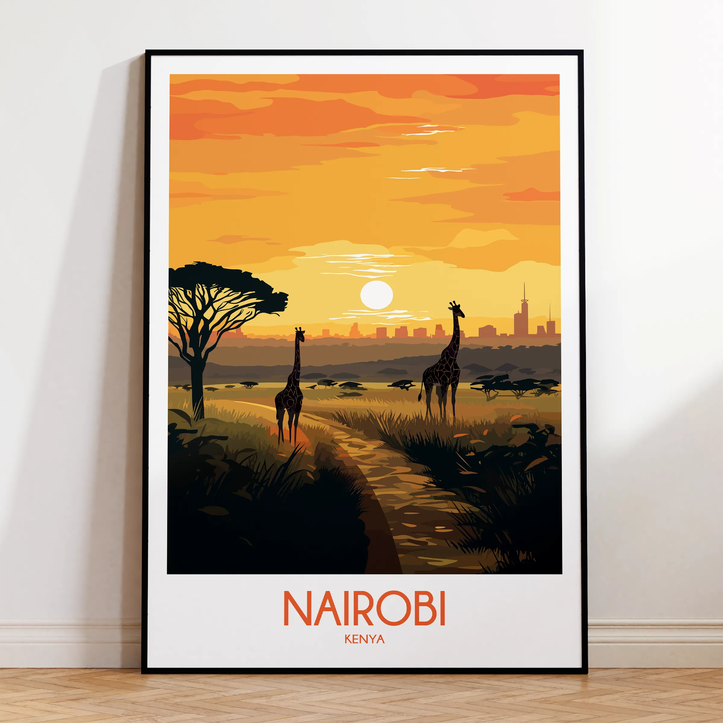 Nairobi Vintage Style Print