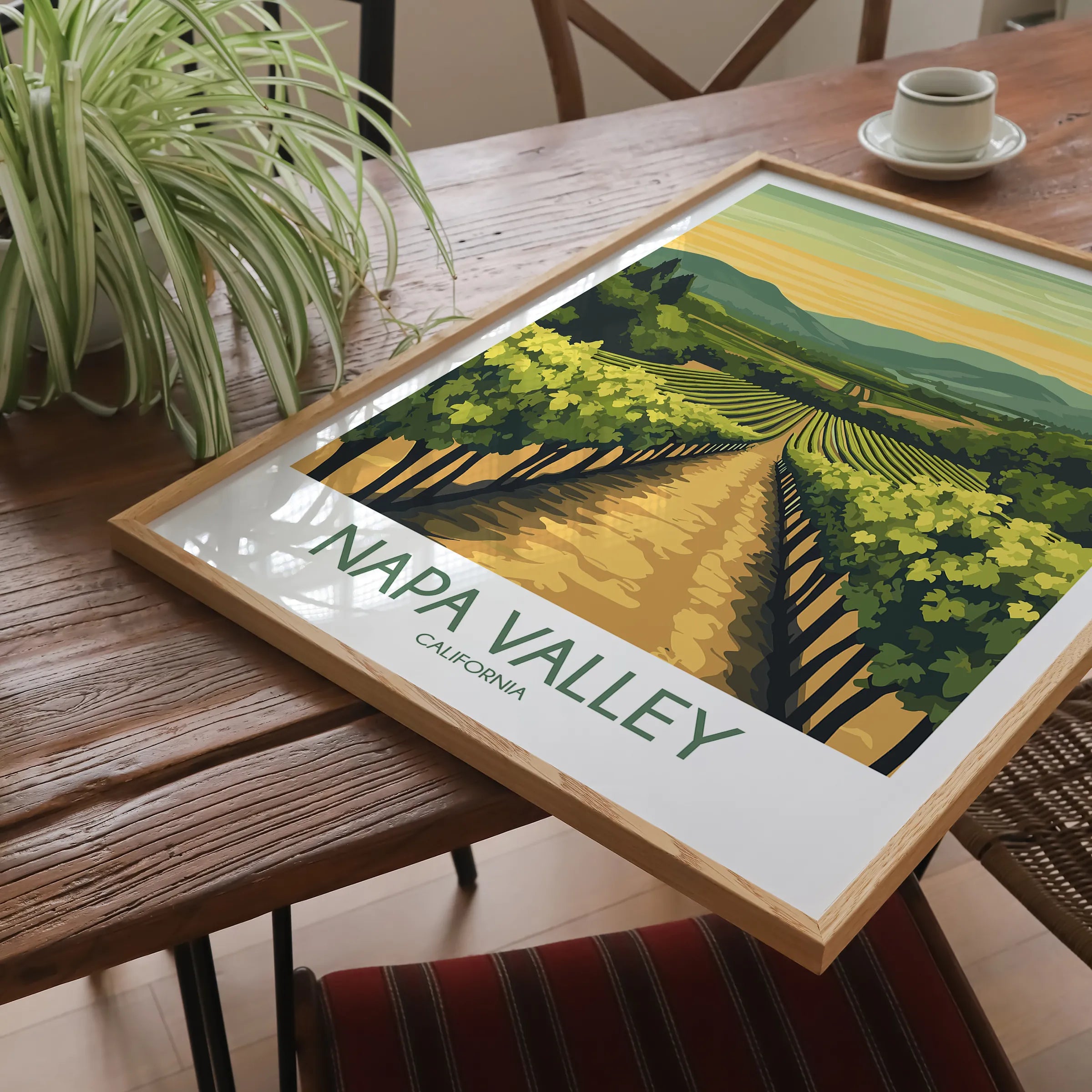 Napa Valley Vineyard Destination Art Gift