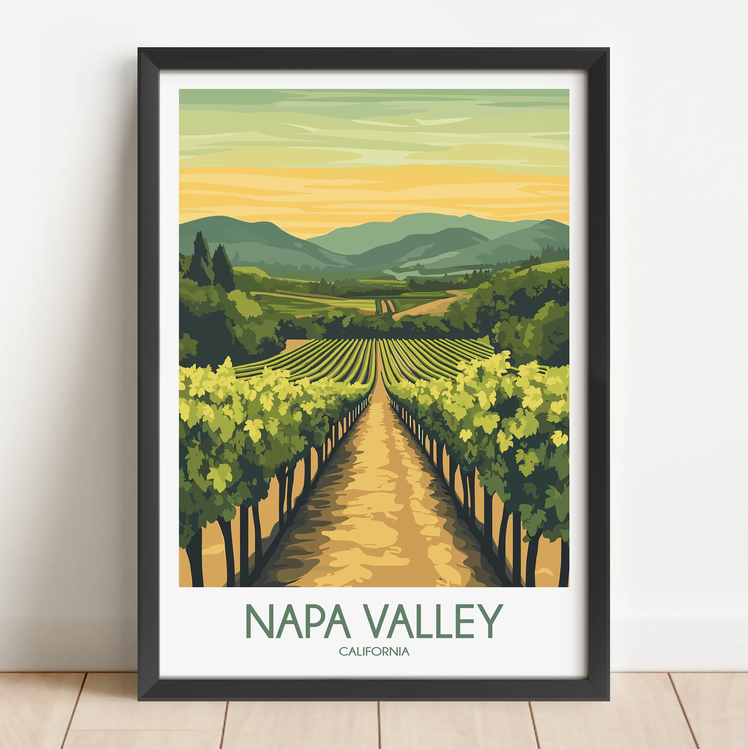 Napa Valley Vineyard Gallery Quality Print