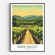 Napa Valley Vineyard Home Office Decor