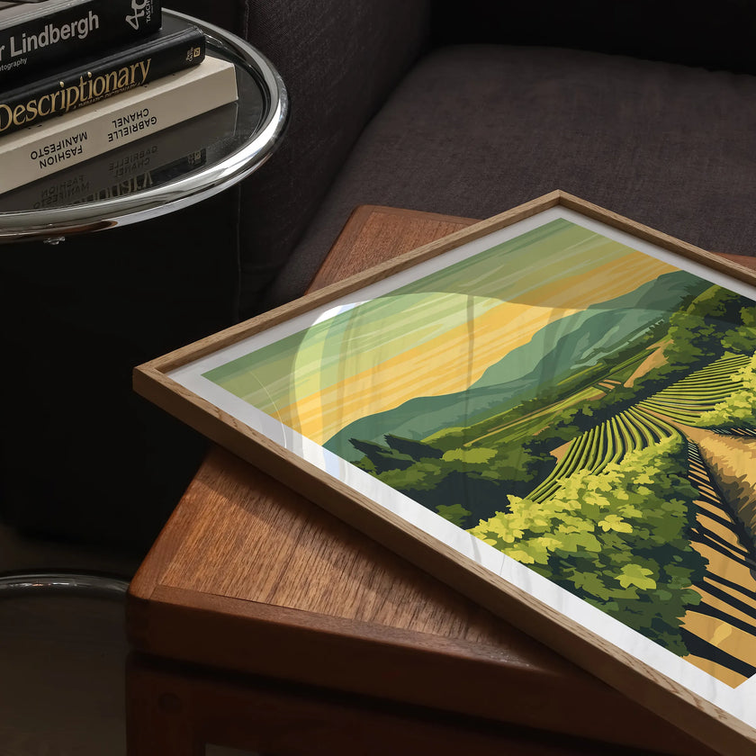 Napa Valley Vineyard Minimalist Wall Art
