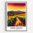 Napa Valley Vineyard Minimalist Wall Art