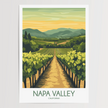 Napa Valley Vineyard Scenic Landscape Art
