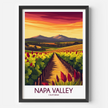 Napa Valley Vineyard Scenic Landscape Art