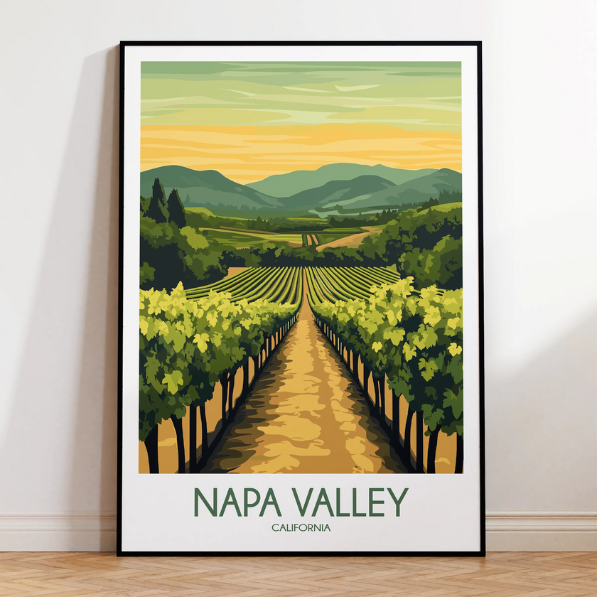 Napa Valley Vineyard Travel Memory Gift