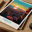 Naples Retro Travel Illustration