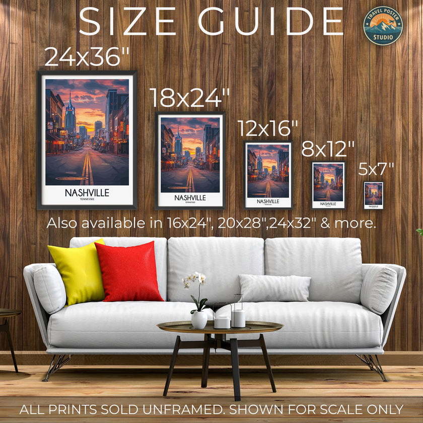 Nashville Destination Art Gift