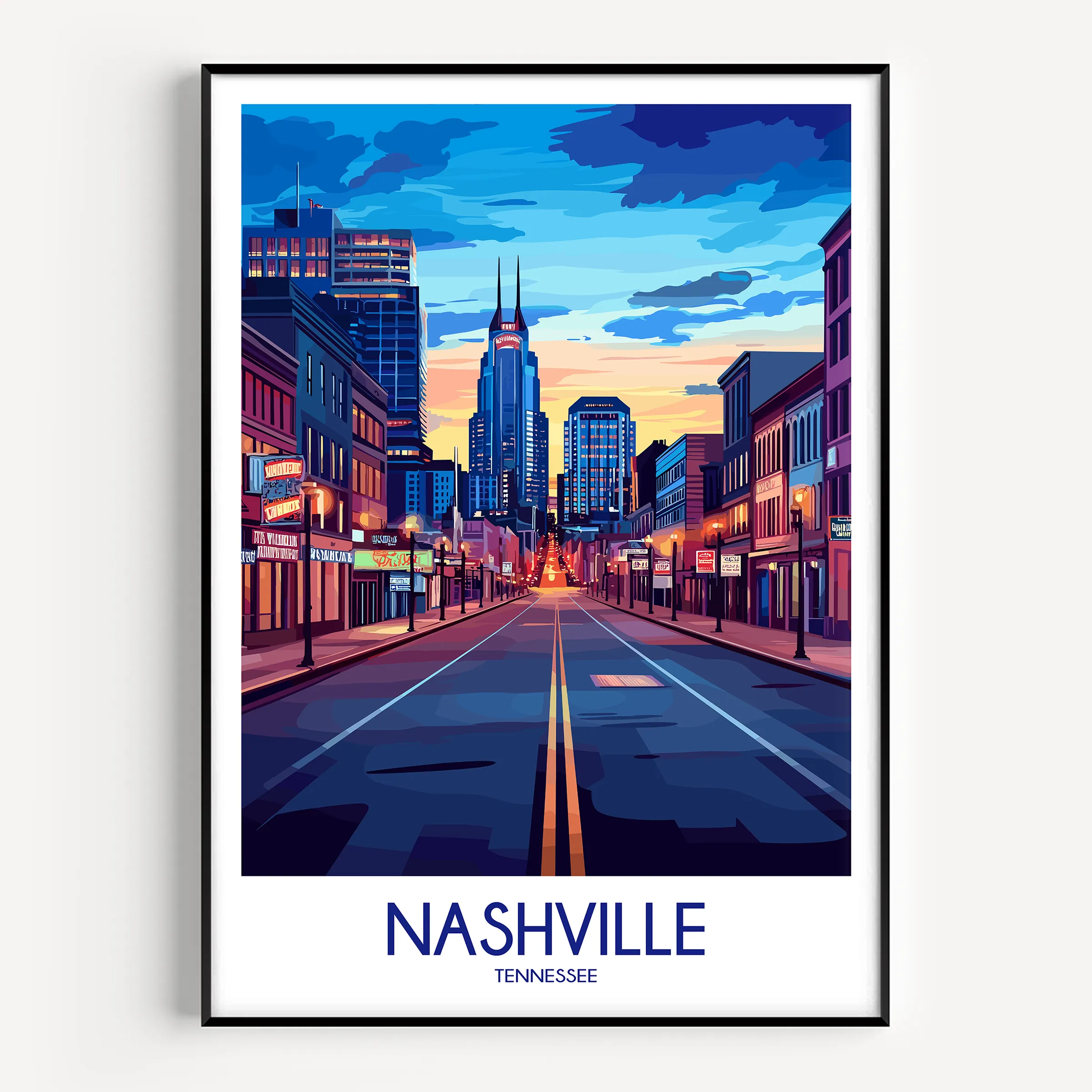 Nashville Minimalist Wall Art