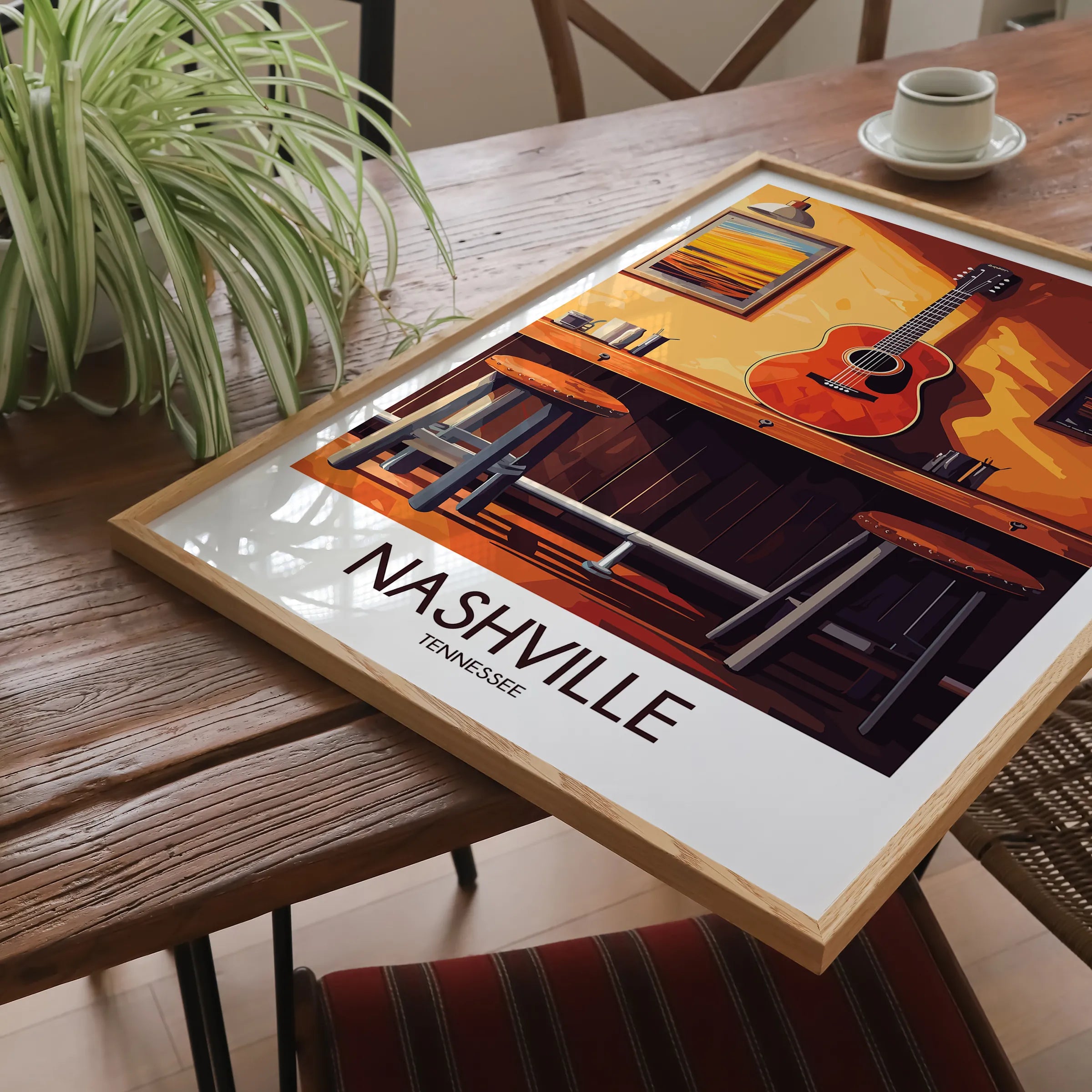 Nashville Modern Travel Poster