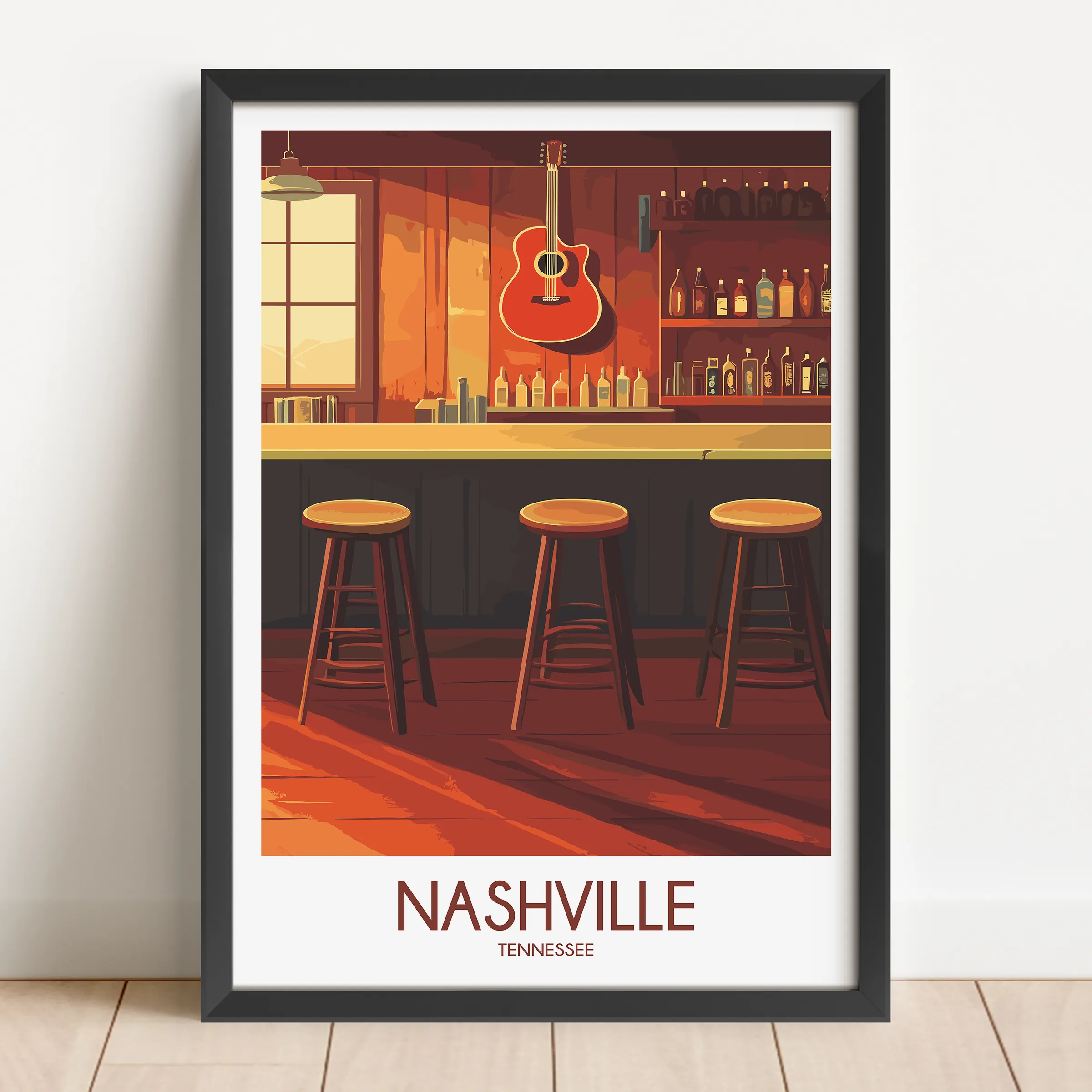 Nashville Souvenir Poster Print