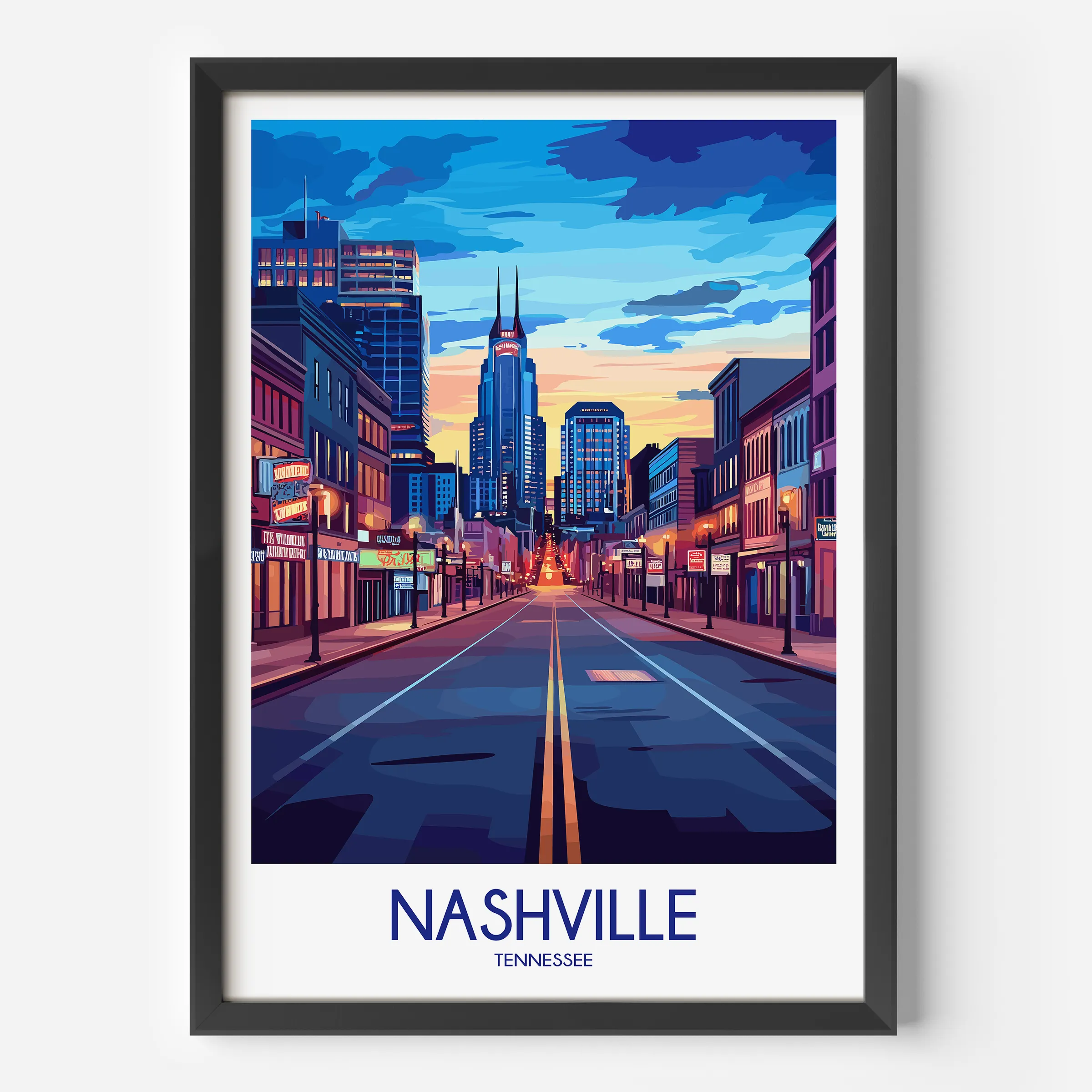 Nashville Souvenir Poster Print