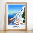 Naxos Modern Travel Poster
