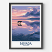 Nevada Retro Travel Illustration