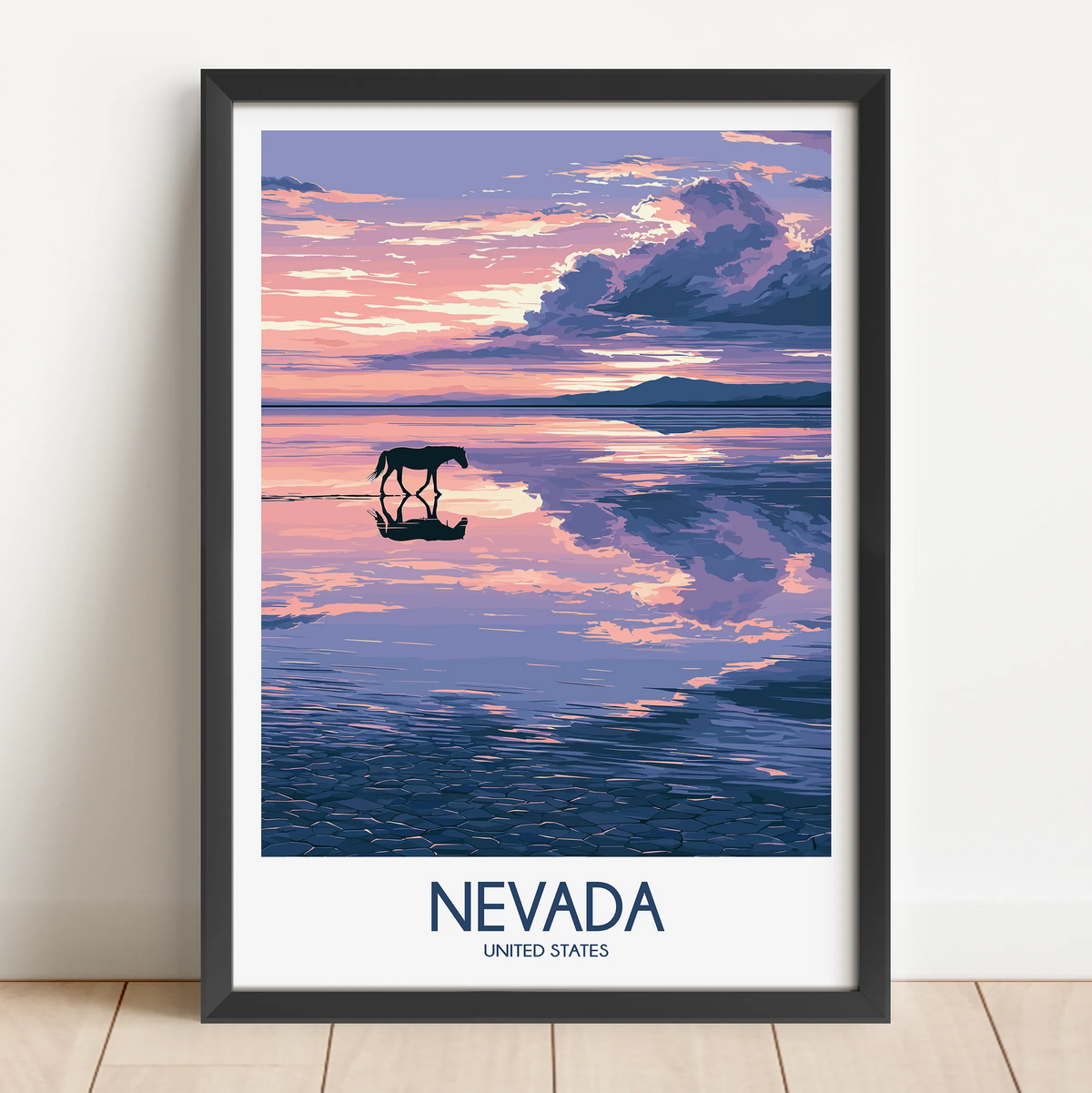 Nevada Vintage Style Print