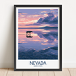 Nevada Vintage Style Print