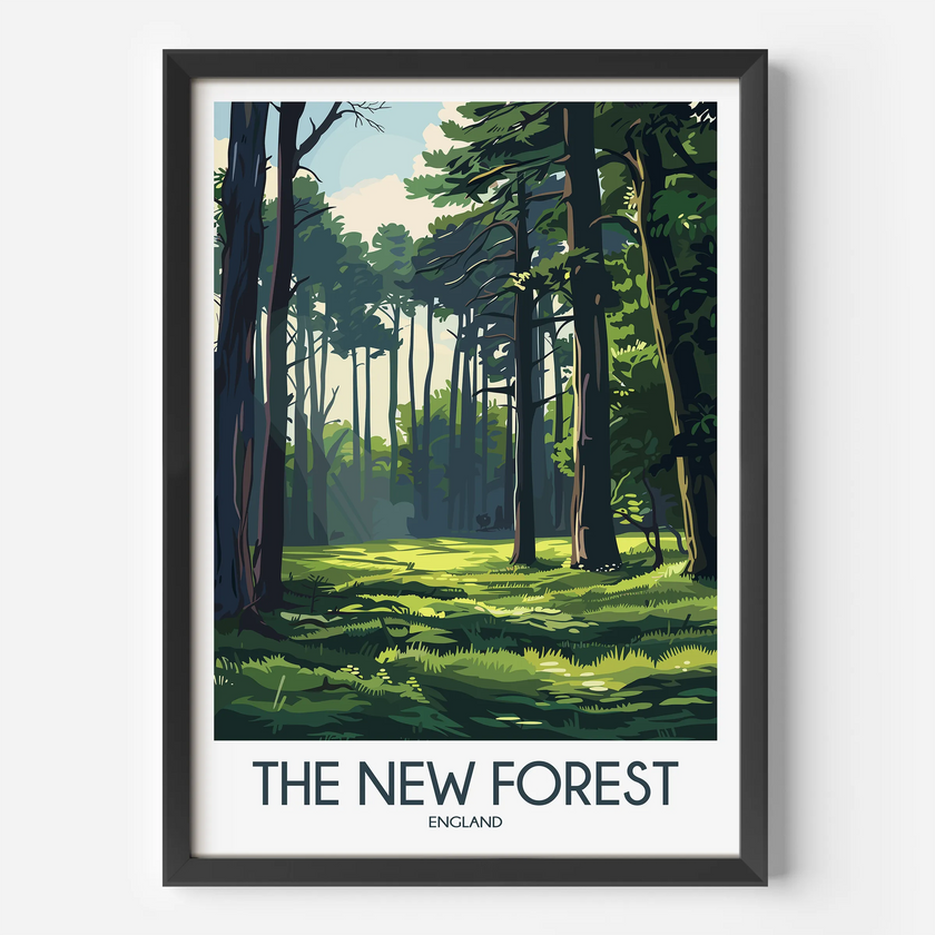 New Forest Minimalist Wall Art