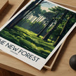 New Forest Modern Travel Poster