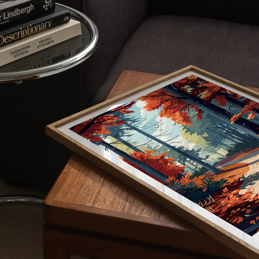 New Forest Retro Travel Illustration