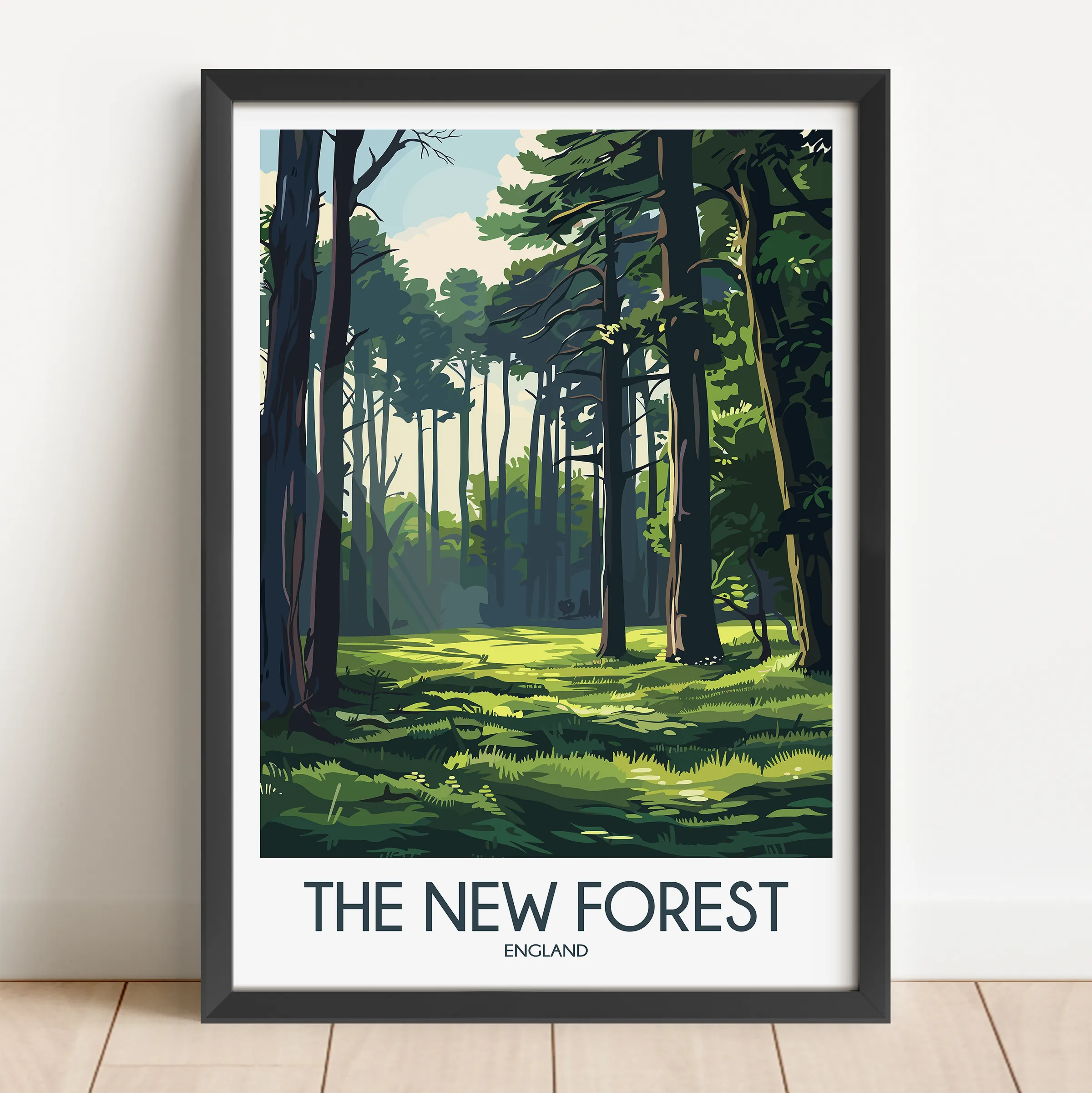 New Forest Souvenir Poster Print