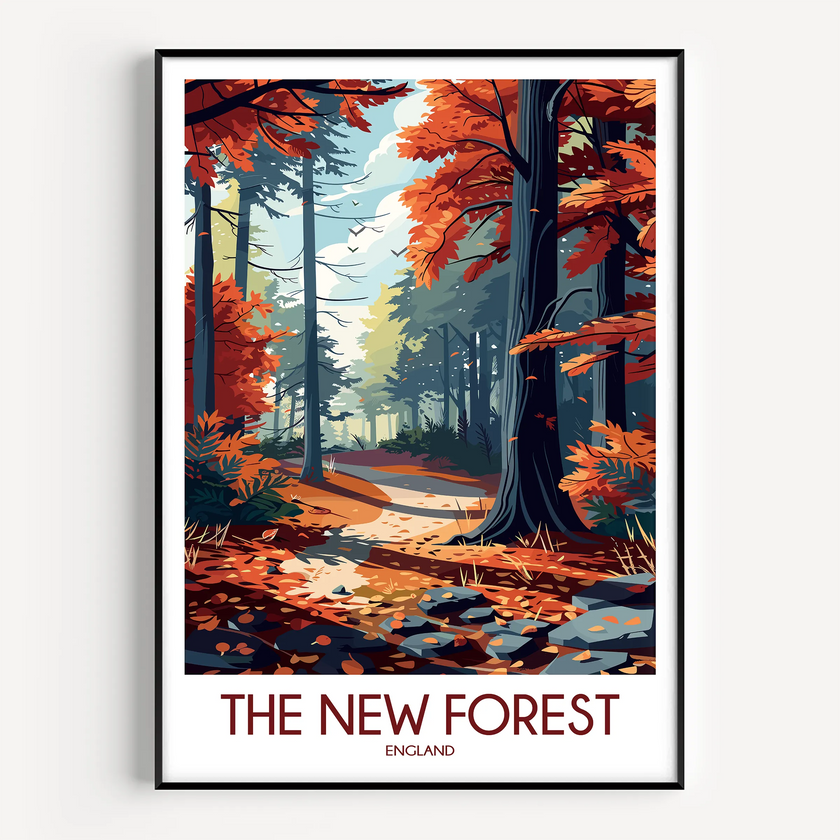 New Forest Souvenir Poster Print