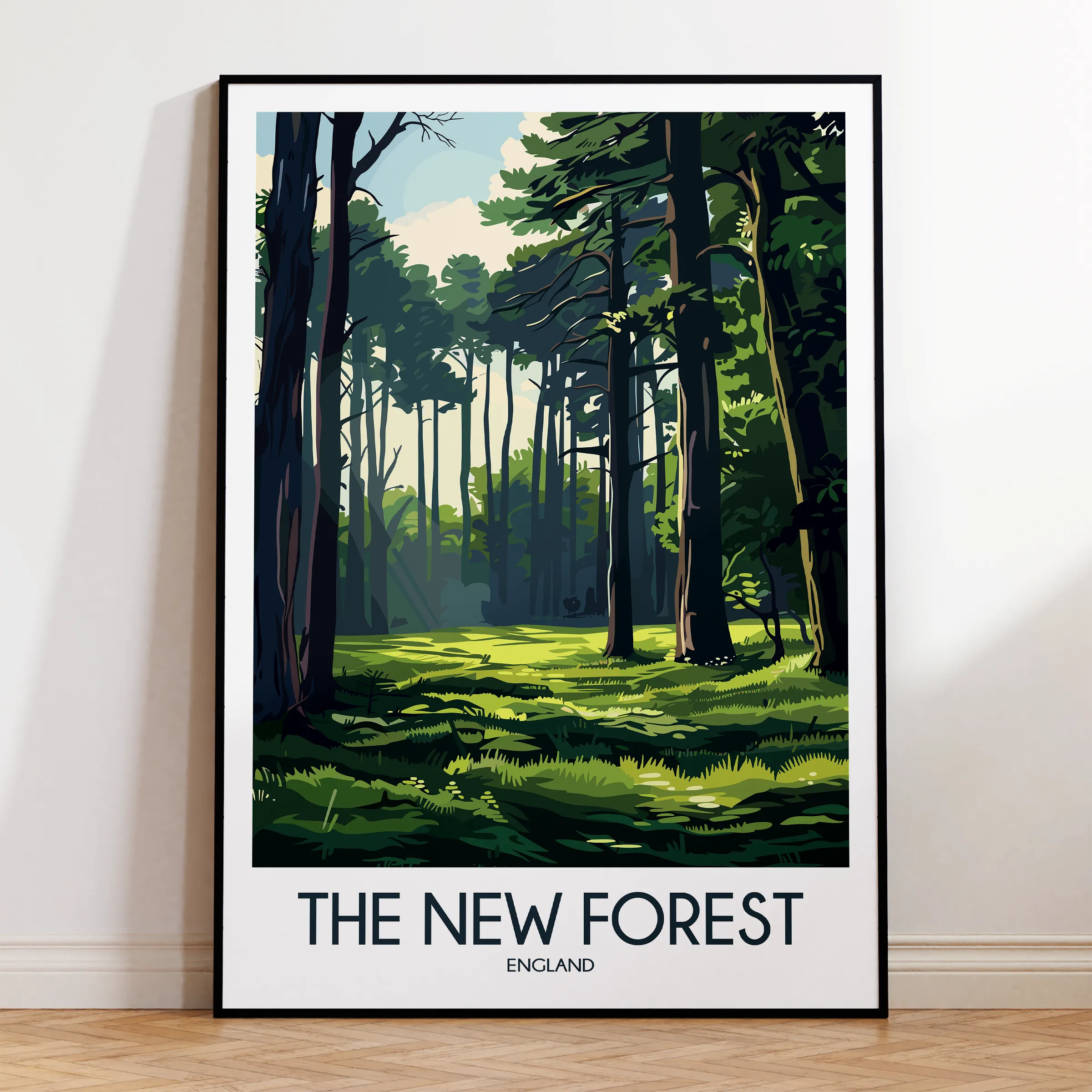 New Forest Vintage Style Print