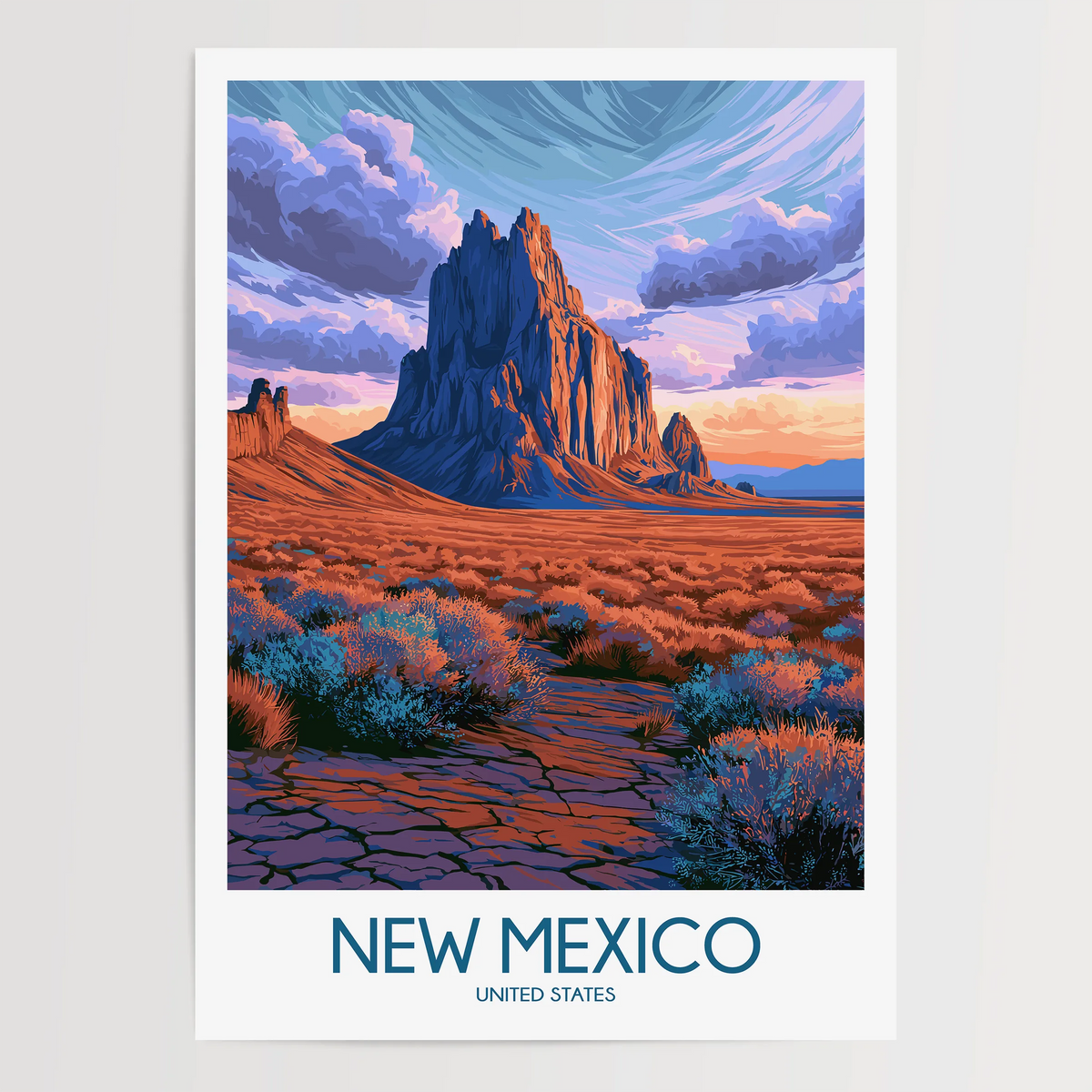 New Mexico Minimalist Wall Art