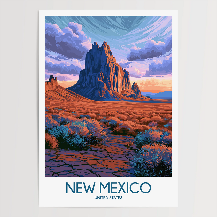 New Mexico Minimalist Wall Art