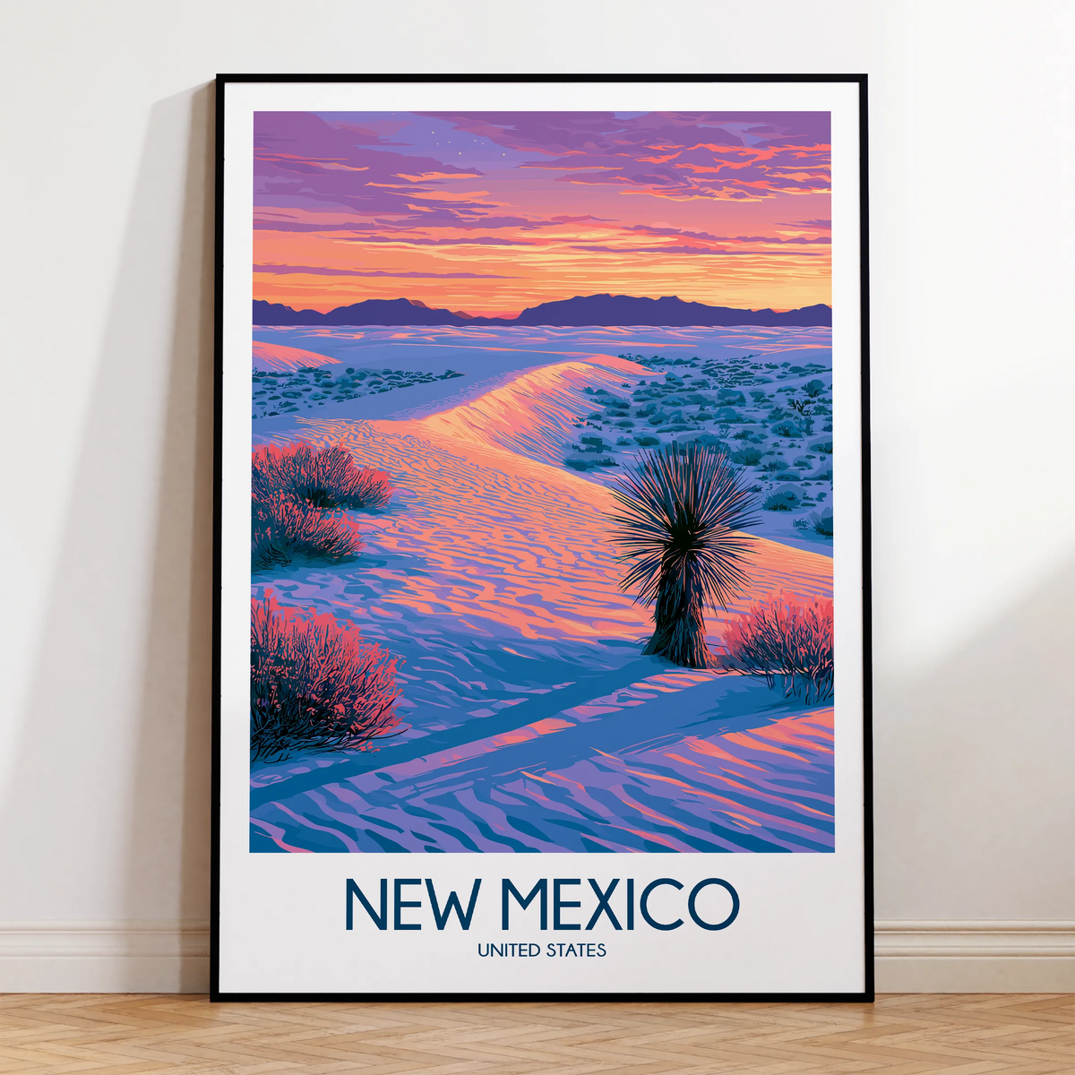 New Mexico Minimalist Wall Art