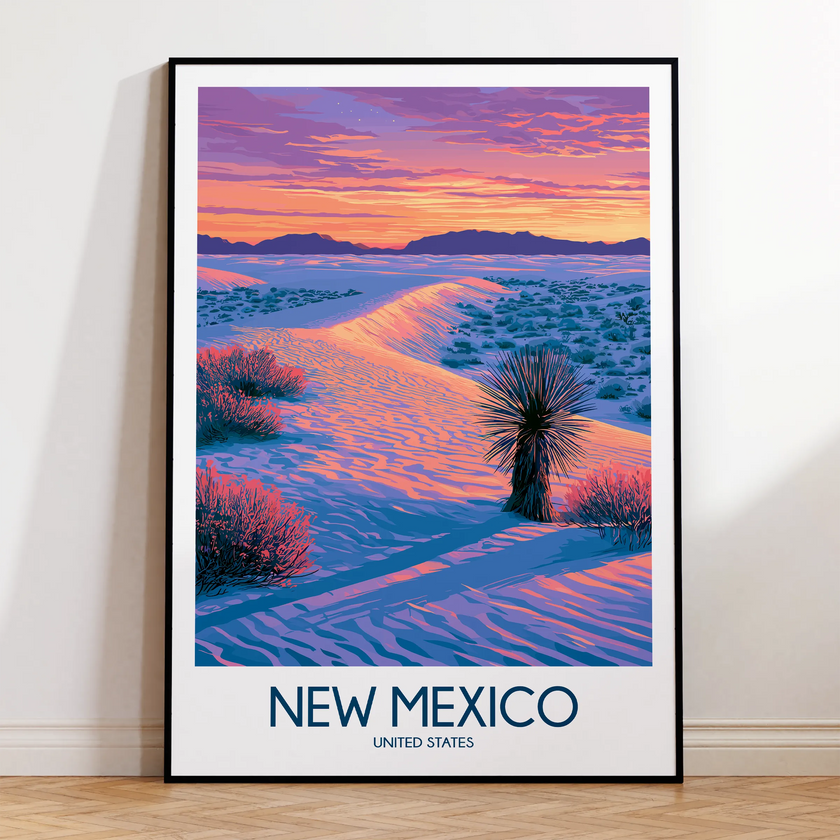 New Mexico Minimalist Wall Art
