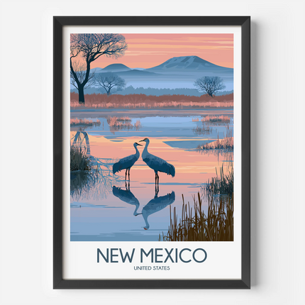 New Mexico Modern Travel Poster